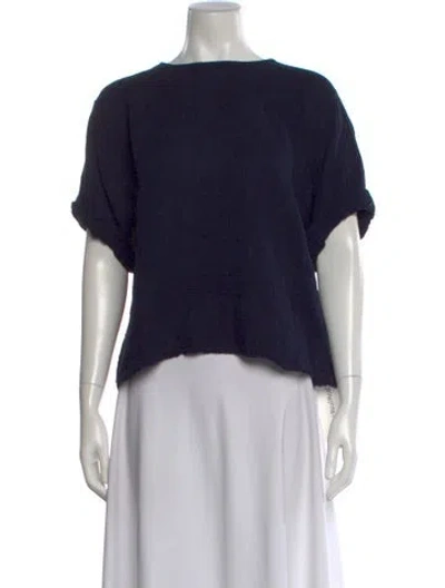 Pre-owned Xirena Crew Neck Short Sleeve Top In Blue