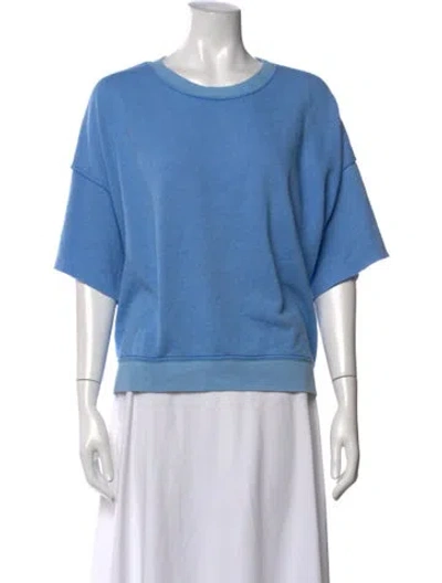 Pre-owned Xirena Crew Neck Short Sleeve Top In Blue