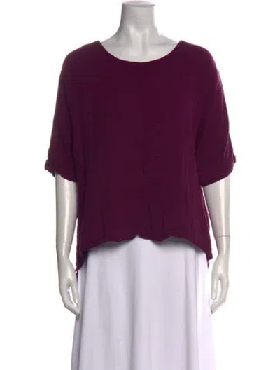Pre-owned Xirena Crew Neck Short Sleeve Top In Purple