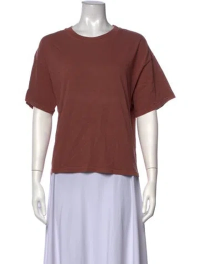 Pre-owned Xirena Crew Neck Short Sleeve T-shirt In Neutrals