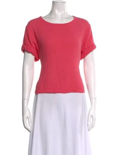 Pre-owned Xirena Crew Neck Short Sleeve T-shirt In Pink