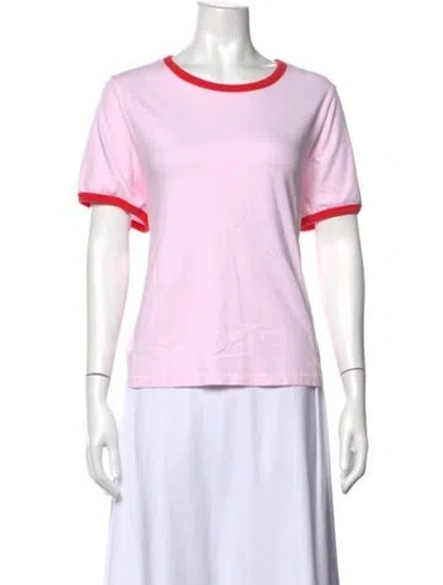 Pre-owned Xirena Crew Neck Short Sleeve T-shirt In Pink