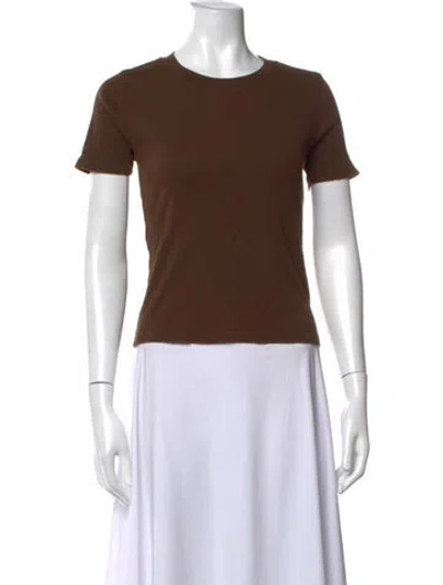 Pre-owned Xirena Crew Neck Short Sleeve T-shirt W/ Tags In Brown