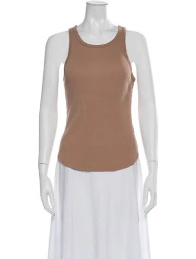 Pre-owned Xirena Crew Neck Sleeveless Top In Brown/neutrals