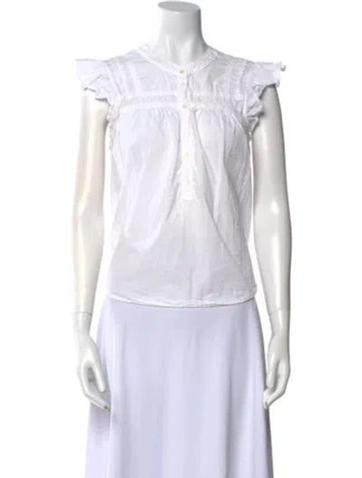 Pre-owned Xirena Crew Neck Sleeveless Top In White