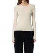 Xirena Crewe Long Sleeve Sweater In Cream In Neutral