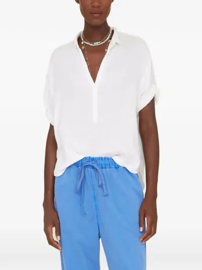 Xirena Cruz Cotton Gauze Blouse In Neutral