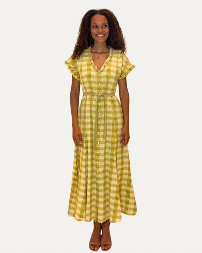 Xirena Dixie V Neck Midi Dress In Amberlight In Multi