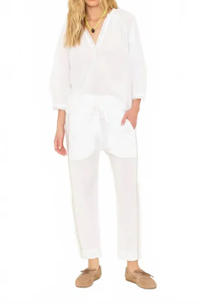Xirena Draper Drawstring Pant In White Sand In Neutral