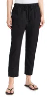 Xirena Draper Poplin Pants Black In Black