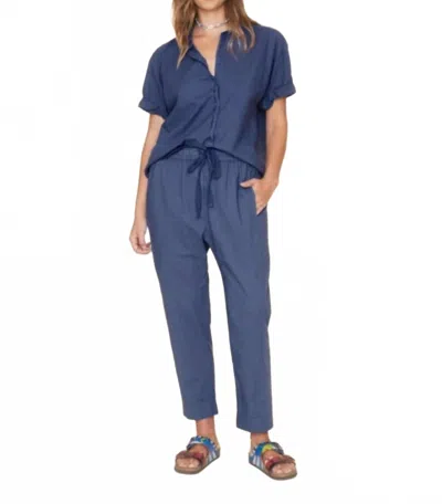 Xirena Draper Pull On Ankle Pants In Marlin Blue