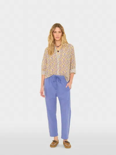 Xirena Draper Pull-on Pant In Blue White
