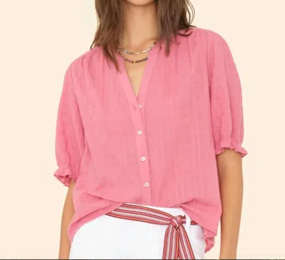 Xirena Eden V - Neck Shirt In Pink Clay In Multi