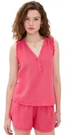 Xirena Evva Top Hot Pink In Hot Pink