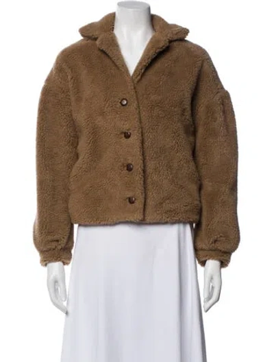 Pre-owned Xirena Faux Fur Jacket In Brown