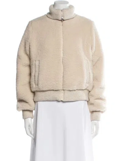 Pre-owned Xirena Faux Fur Jacket In Neutral