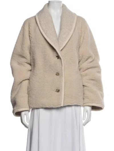 Pre-owned Xirena Faux Fur Jacket In Neutrals