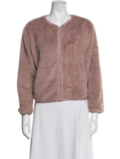 Pre-owned Xirena Faux Fur Jacket In Pink