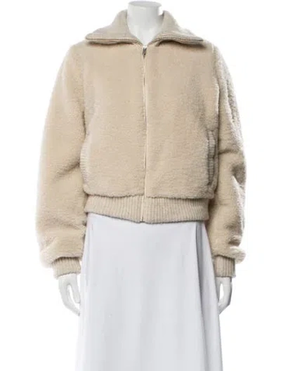 Pre-owned Xirena Faux Fur Jacket W/ Tags In Neutral