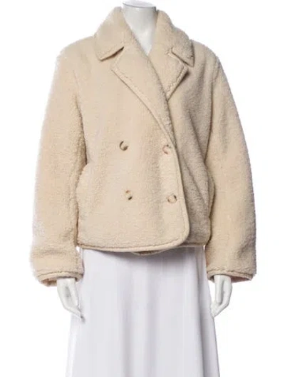 Pre-owned Xirena Faux Shearling Faux Fur Jacket In Neutral