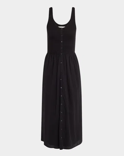 Xirena Fenix Sleeveless Mixed Media Midi Dress