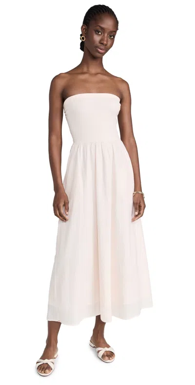 Xirena Finnian Dress Cream Peach In White