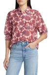 XIRENA XÍRENA FLORAL BEAU COTTON & SILK BUTTON-UP SHIRT