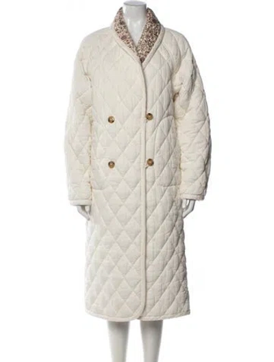 Pre-owned Xirena Floral Print Coat W/ Tags In Neutral