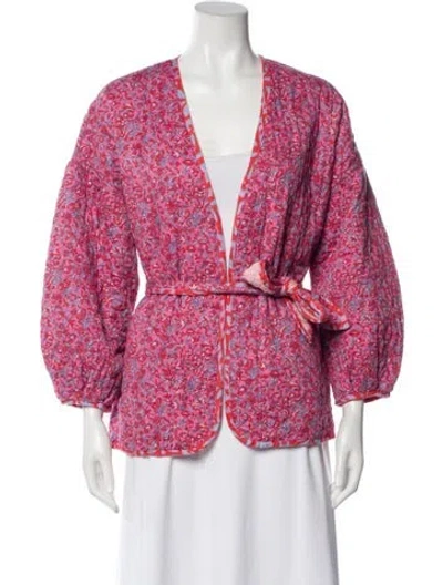 Pre-owned Xirena Floral Print Evening Jacket In Multi