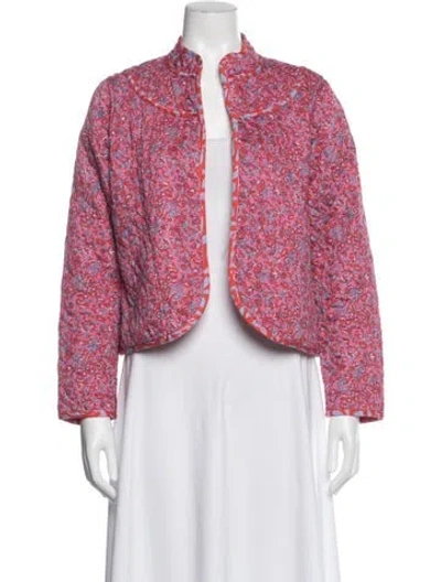 Pre-owned Xirena Floral Print Jacket In Pink
