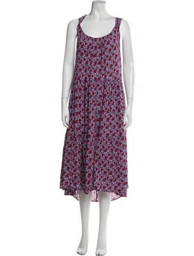 Pre-owned Xirena Floral Print Long Dress In Multi