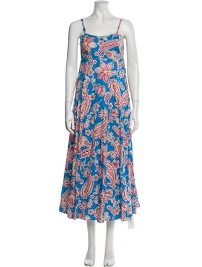 Pre-owned Xirena Floral Print Long Dress In Multi