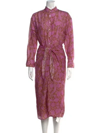 Pre-owned Xirena Floral Print Long Dress W/ Tags In Multi