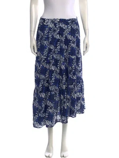 Pre-owned Xirena Floral Print Midi Length Skirt In Multi