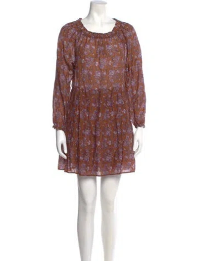 Pre-owned Xirena Floral Print Mini Dress In Multi