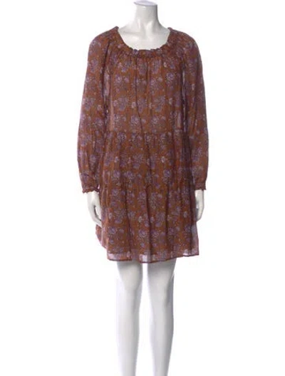 Pre-owned Xirena Floral Print Mini Dress In Multi