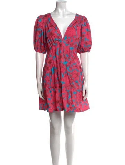Pre-owned Xirena Floral Print Mini Dress In Multi