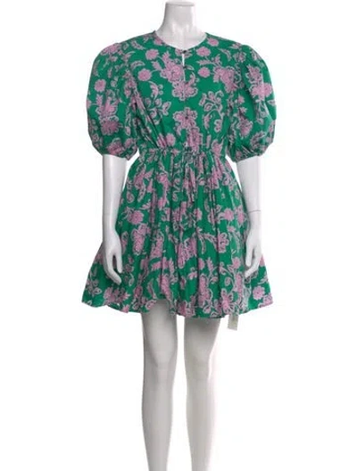 Pre-owned Xirena Floral Print Mini Dress In Multi