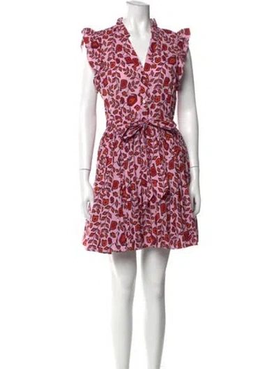 Pre-owned Xirena Floral Print Mini Dress In Pink