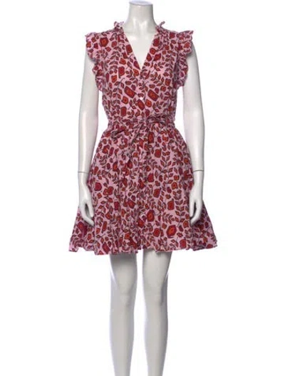 Pre-owned Xirena Floral Print Mini Dress In Pink