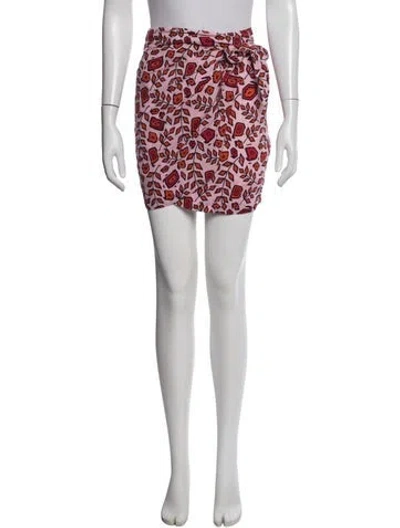 Pre-owned Xirena Floral Print Mini Skirt In Pink