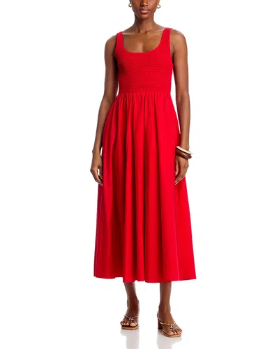 Xirena Florence Smocked Dress In Red