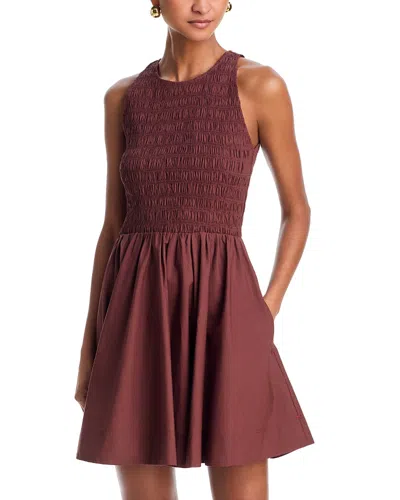 Xirena Florie Smocked Dress In Burgundy
