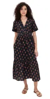 Xirena Goldin Dress Wheat Stamp In Black