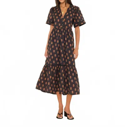 Xirena Goldin Midi Dress In Wheat Stamp In Brown