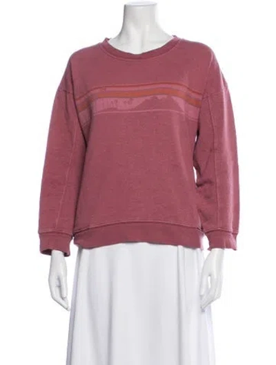 Pre-owned Xirena Graphic Print Crew Neck Sweatshirt In Red