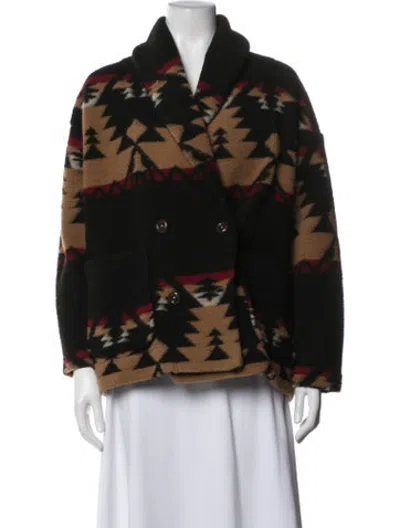 Pre-owned Xirena Graphic Print Jacket In Black