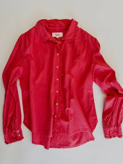 Xirena Hale Shirt In Rose Dahlia In Red