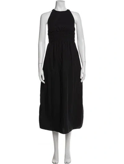 Pre-owned Xirena Halterneck Long Dress In Blue