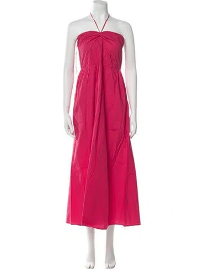 Pre-owned Xirena Halterneck Midi Length Dress W/ Tags In Pink
